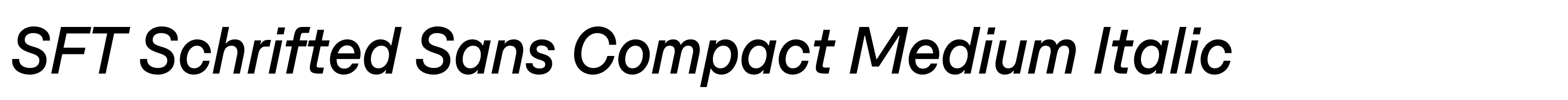 SFT Schrifted Sans Compact Medium Italic